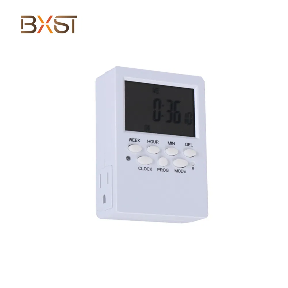 Bx-T066-Us Commutateur horaire hebdomadaire avec minuterie numérique et batterie amovible de secours