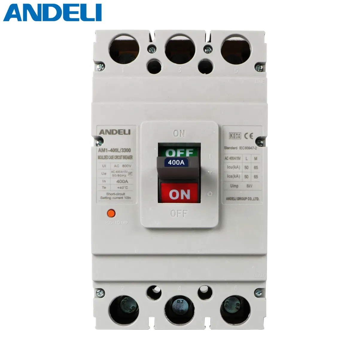 Andeli Am1-400L/3300 Series Disjoncteur à boîtier moulé Disjoncteur 250AMP Prix MCCB
