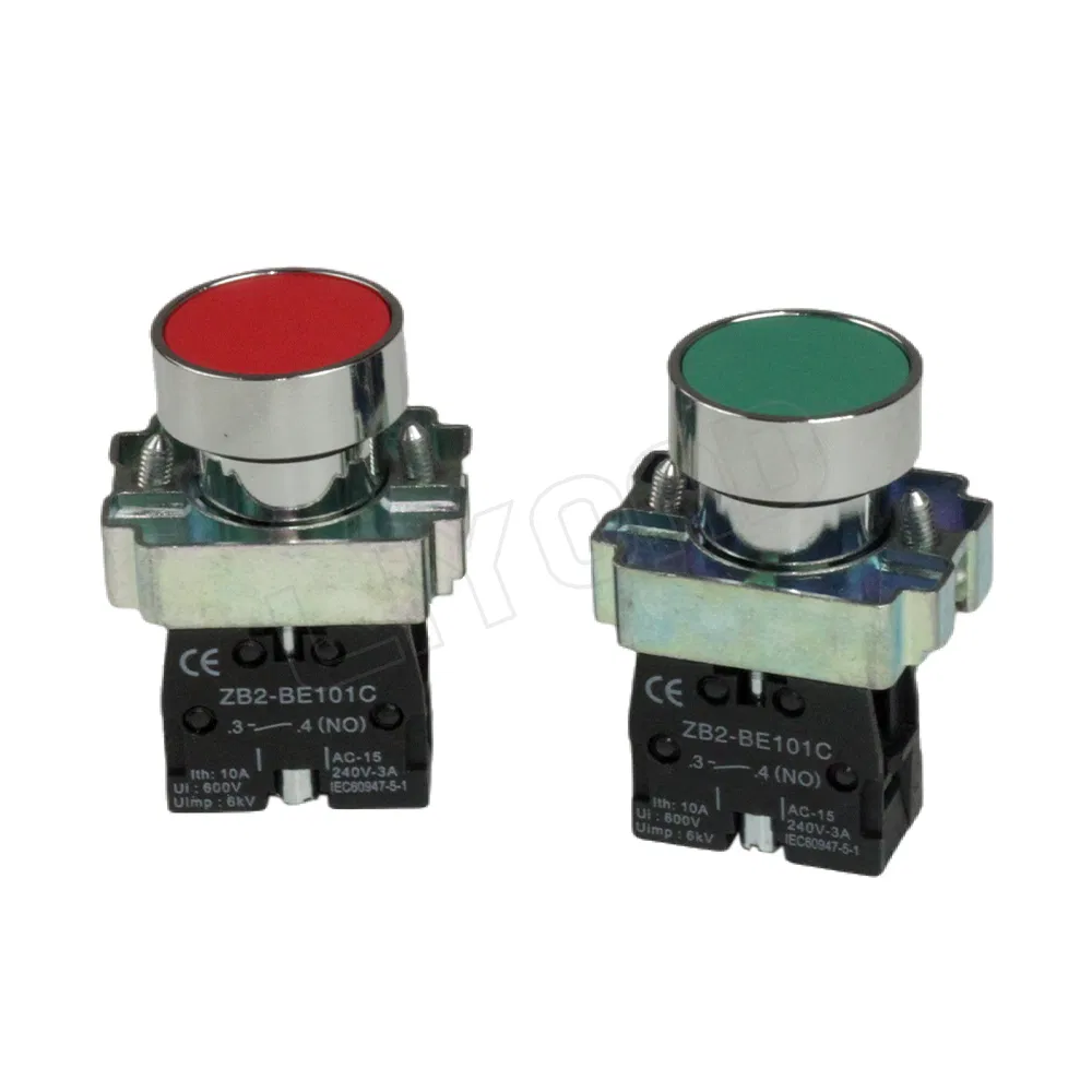 Interrupteur à bouton-poussoir à LED illuminé de 22 mm pour panneau